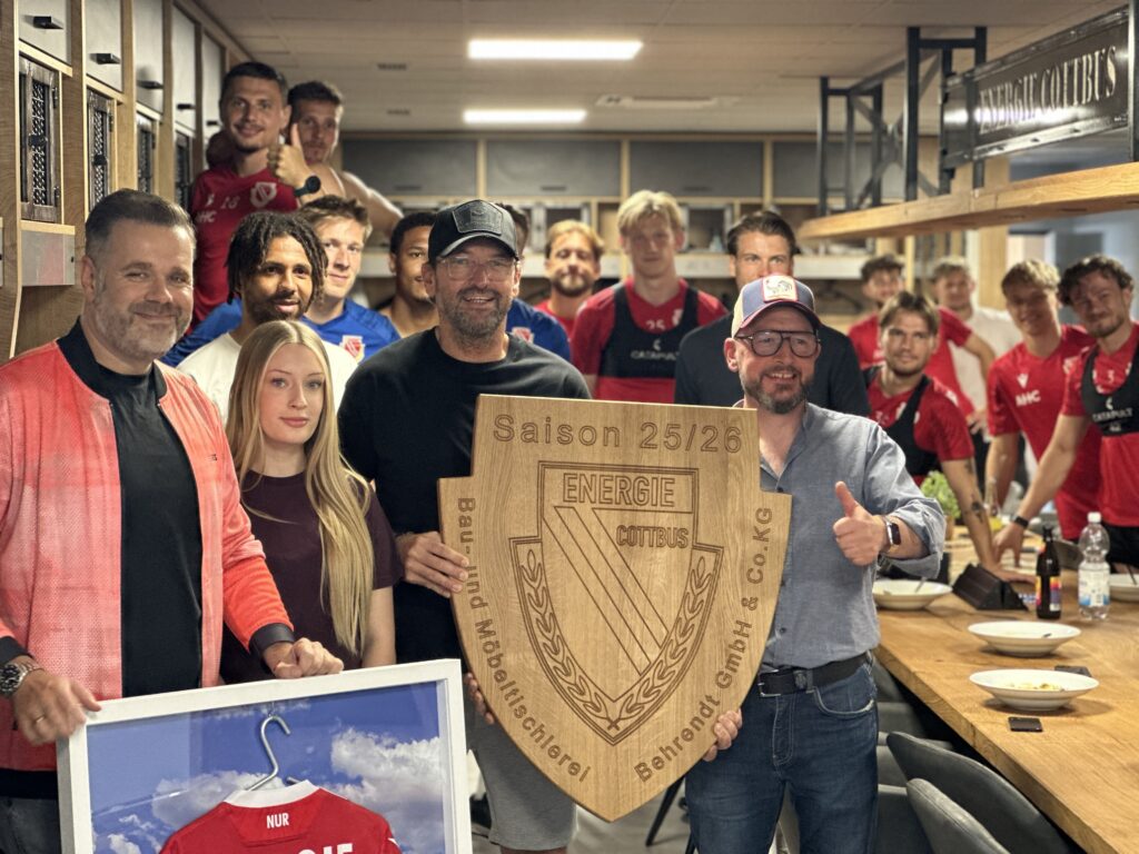 Umkleiden für den FC Energie Cottbus