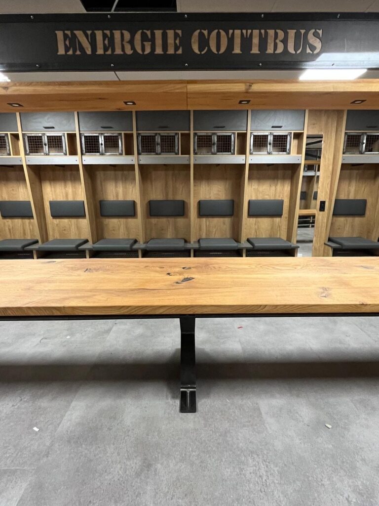 Umkleiden für den FC Energie Cottbus