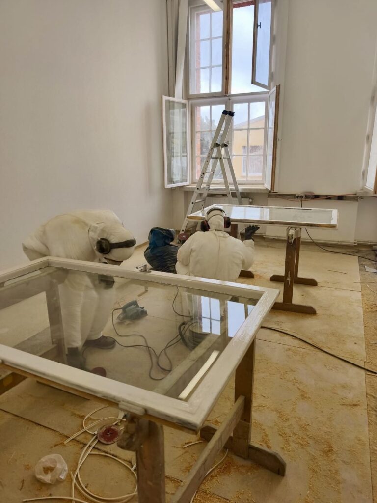 Historische Fenster im Schwartzkopfwerk in Wildau